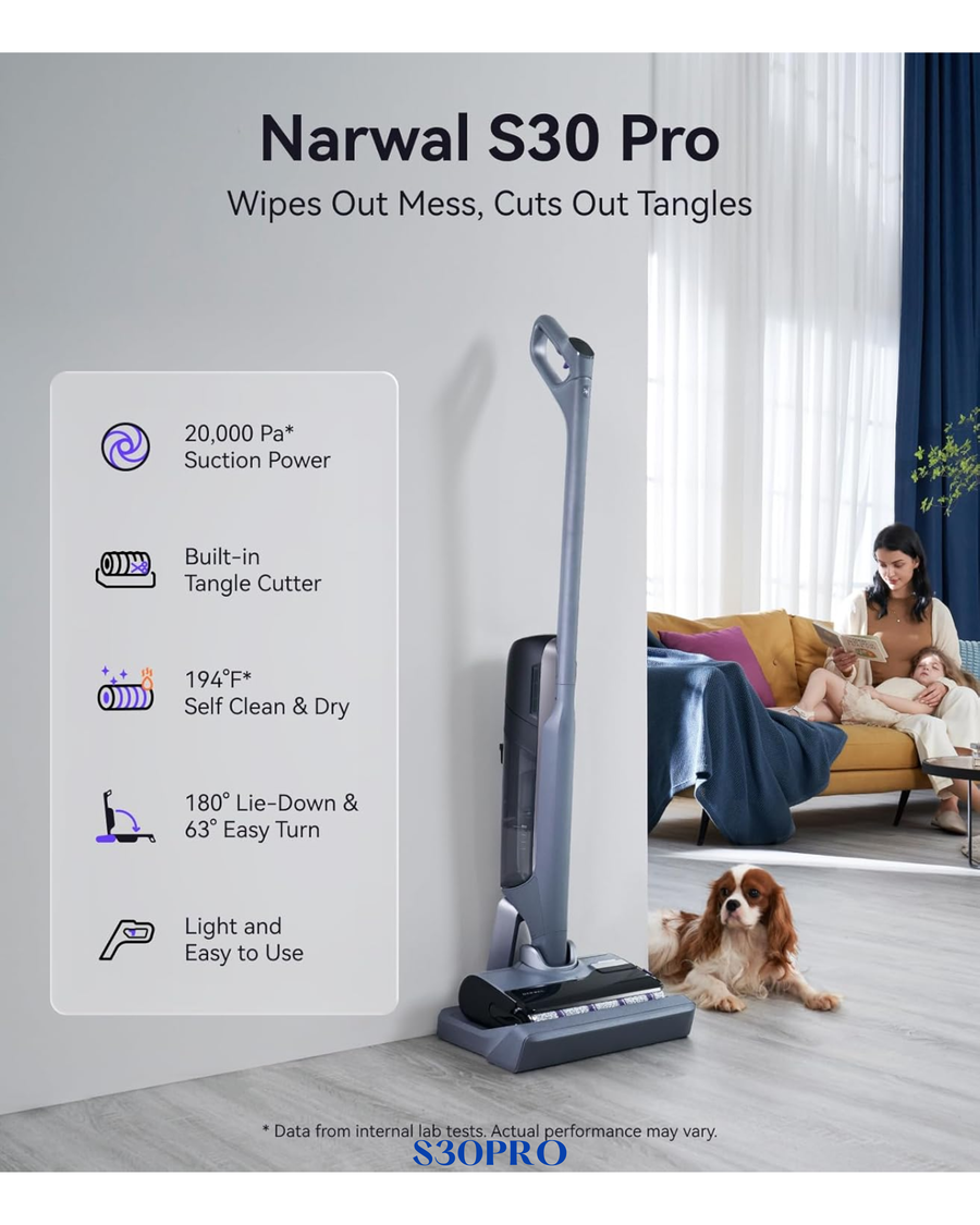 NARWAL S30 PRO WET DRY VACUUM (20,000PA, 790ML)