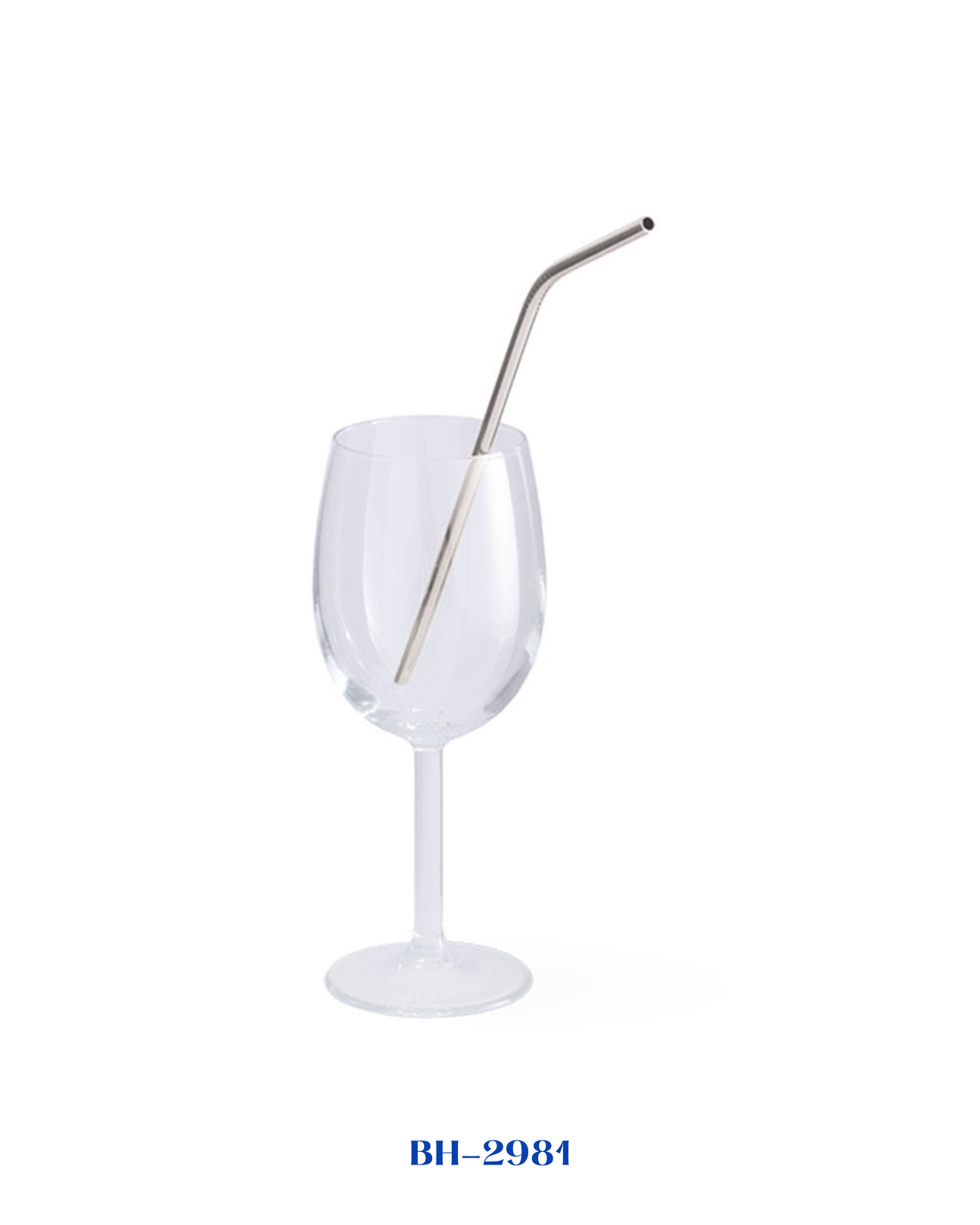 BERLINGER HAUS SET OF 6 BENT STAINLESS STEEL STRAWS
