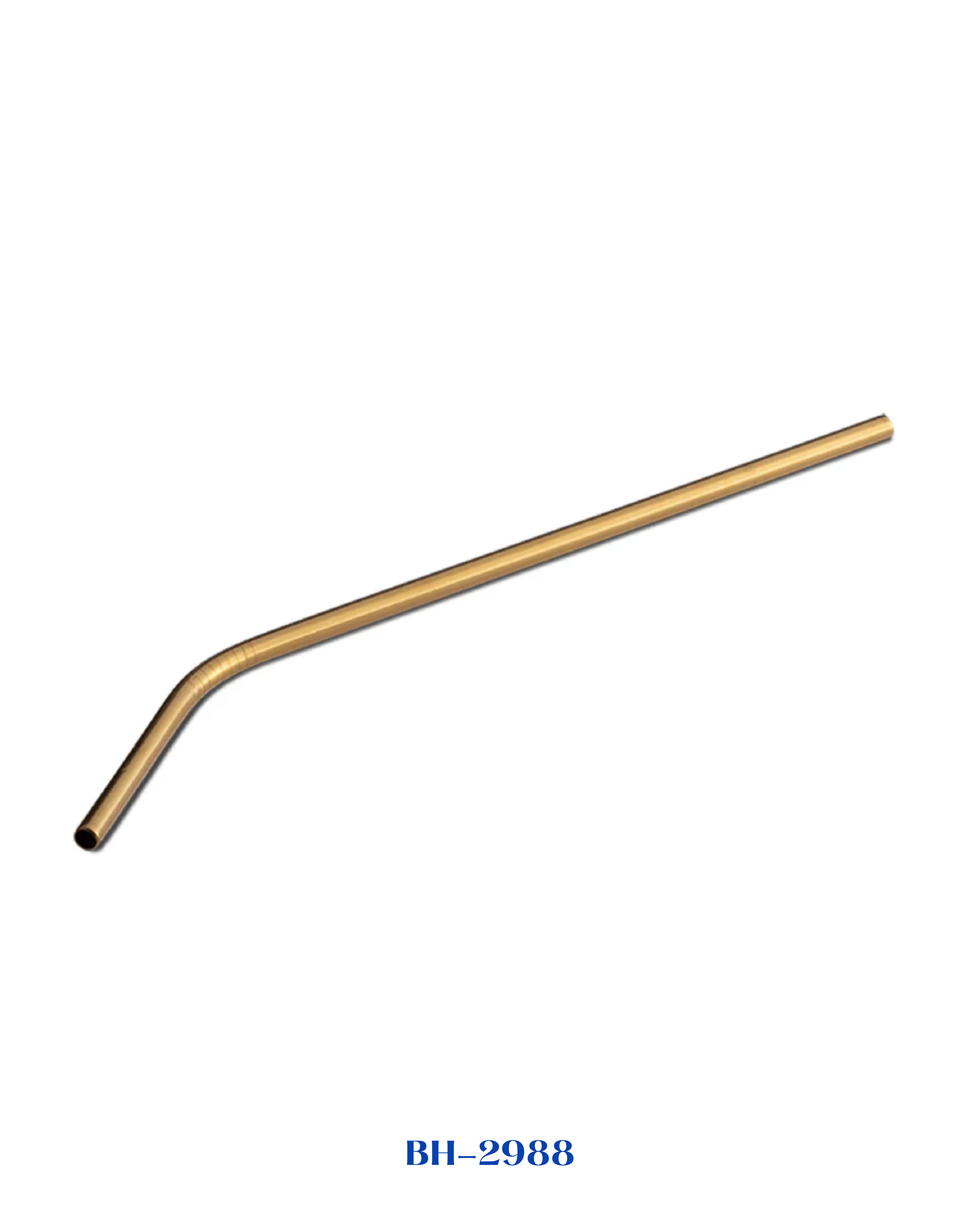 BERLINGER HAUS 6 PCS STAINLESS STEEL BENT STRAW SET GOLD 24 CM