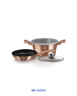 BERLINGER HAUS 4-PIECE COOKWARE SET ROSE GOLD