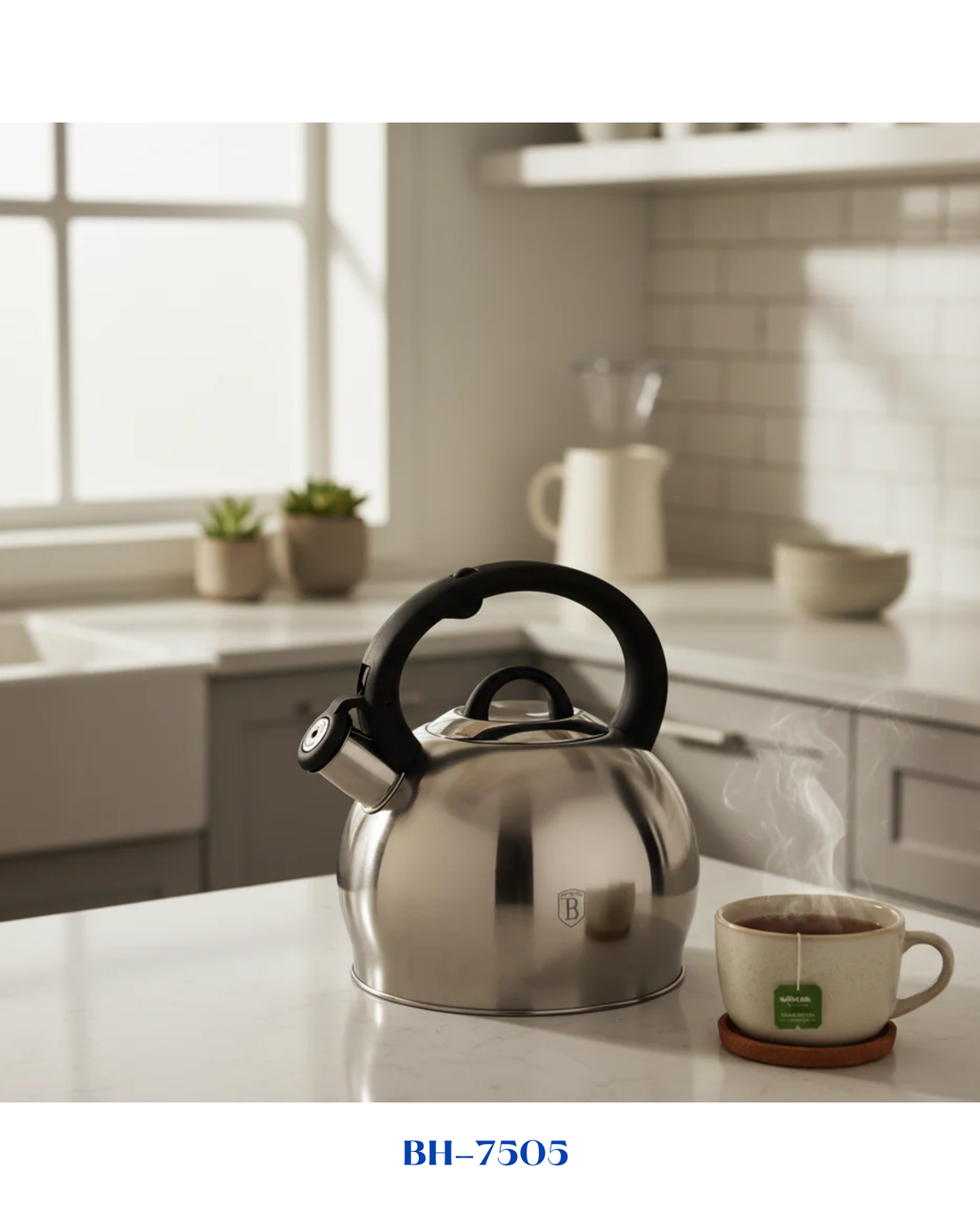BERLINGER HAUS STAINLESS STEEL WHISTLING KETTLE 3L