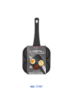 BERLINGER HAUS 4-HOLE HAMBURGER PAN 20 CM MATT BLACK
