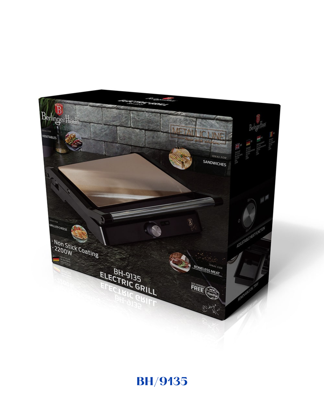 BERLINGER HAUSHEALTH GRILL & PANINI PRESS