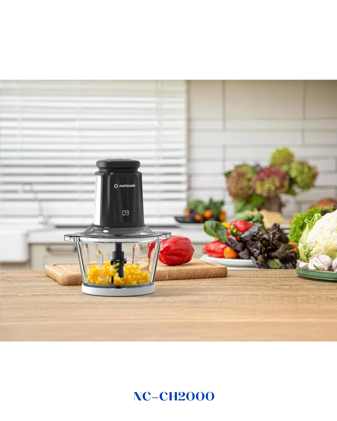NUTRICOOK CHOPPI XXL FOOD CHOPPER 500W 2L