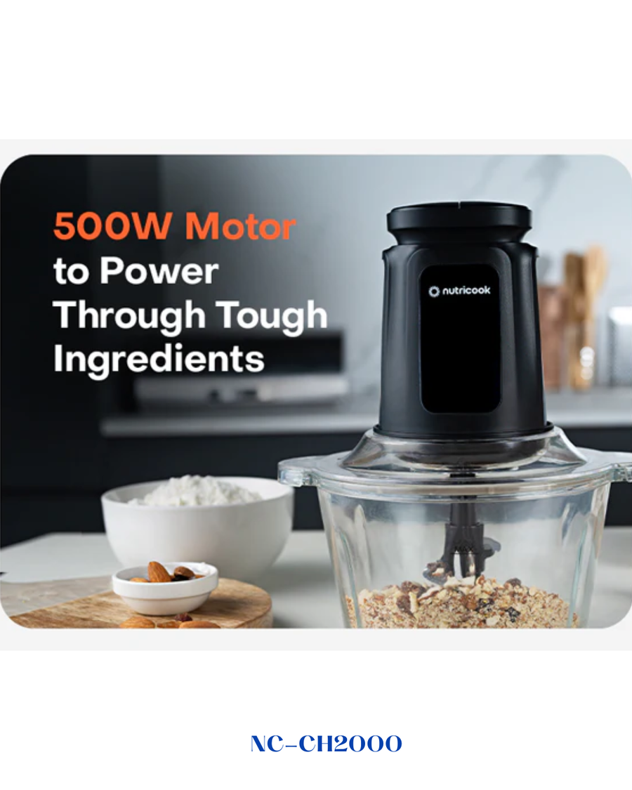 NUTRICOOK CHOPPI XXL FOOD CHOPPER 500W 2L