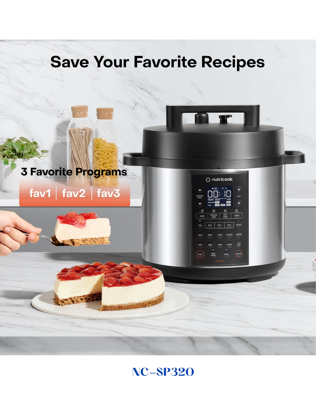 NUTRICOOK SMART POT 3 PRESSURE COOKER 1200W 8L