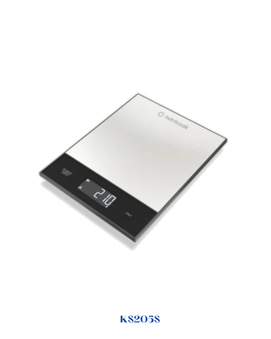 NUTRICOOK KITCHEN SCALE 2 5KG STAINLESS STEEL