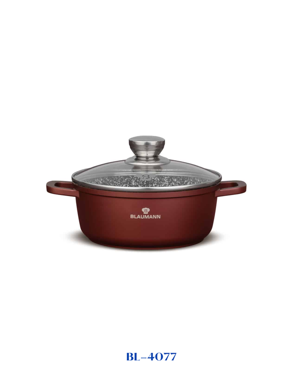 BLAUMANN CERA STONE CASSEROLE WITH LID 20CM 2.3L