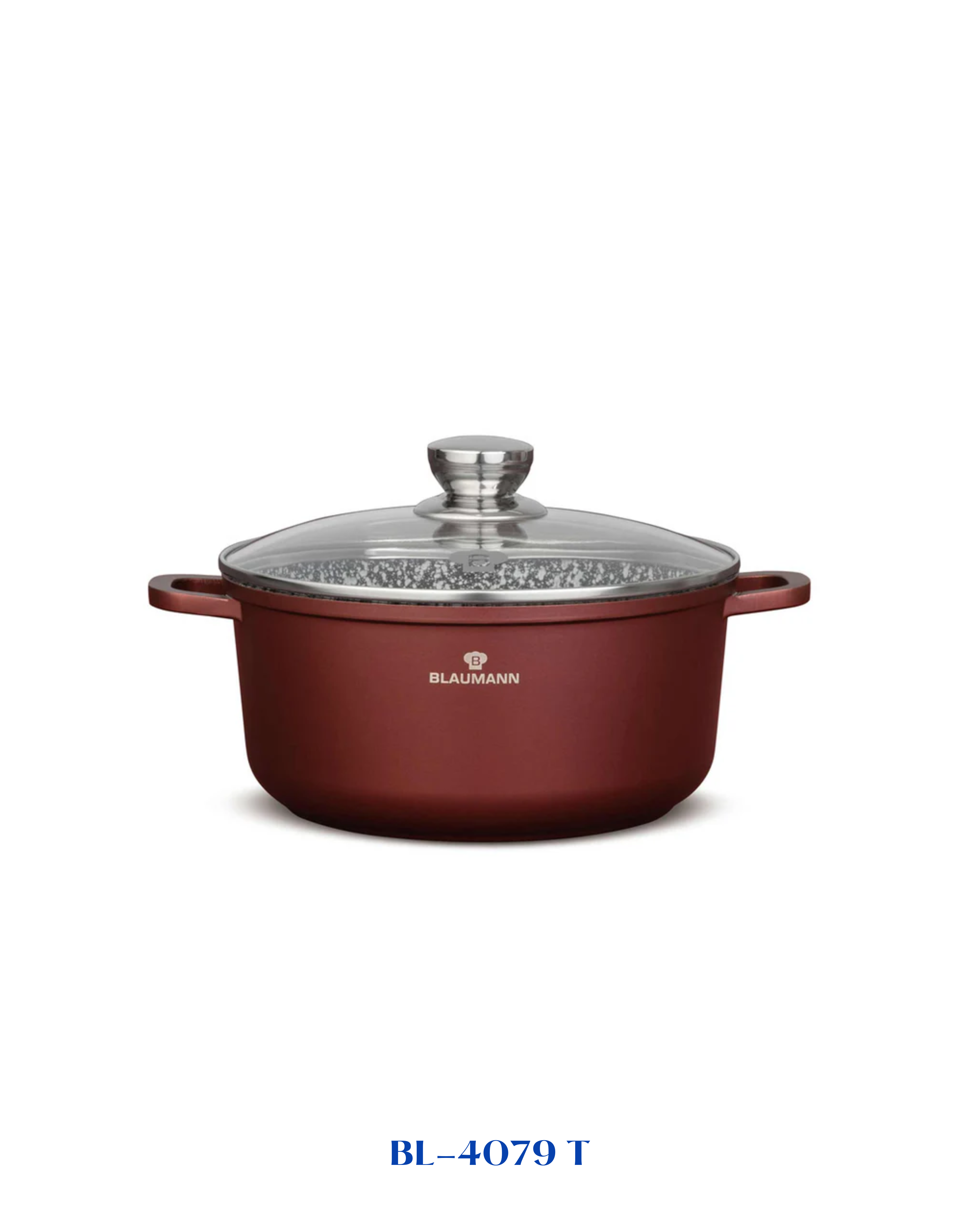 BLAUMANN CERA STONE CASSEROLE WITH LID 24CM 4.5L