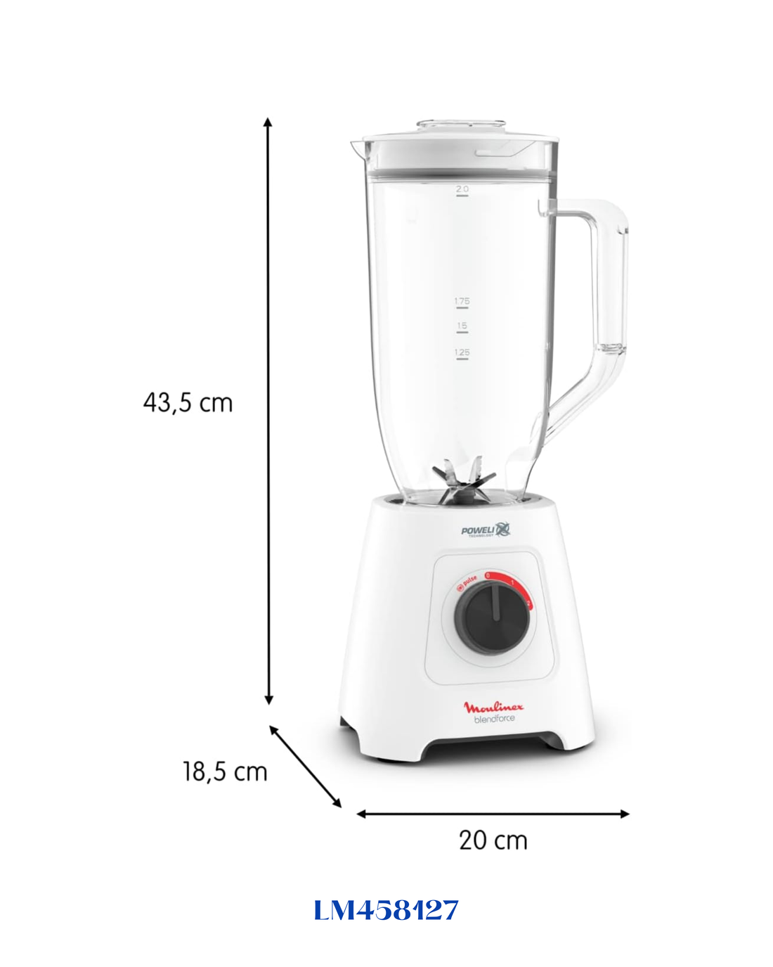 MOULINEX BLENDFORCE XXL BLENDER 600W 2.8L