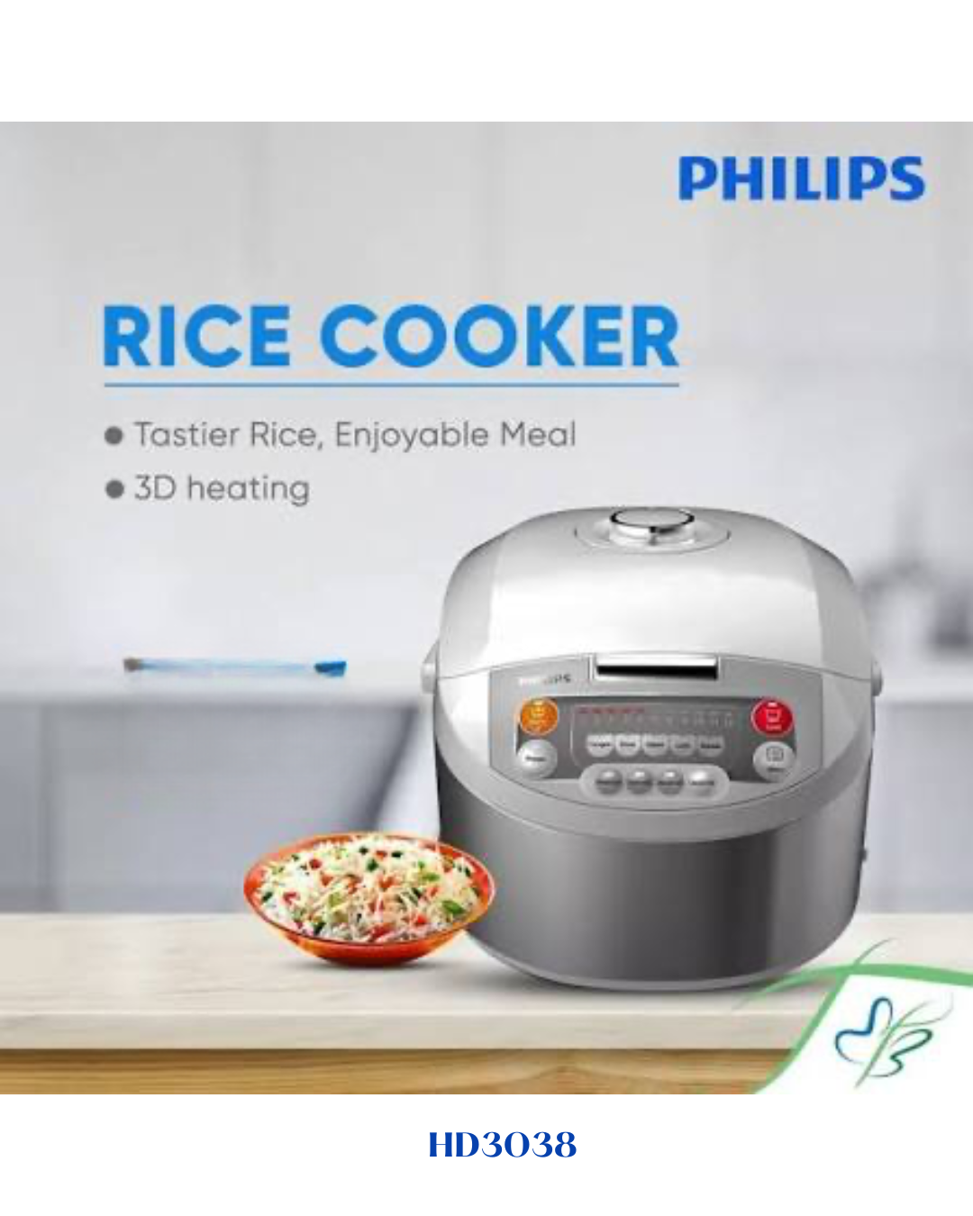 PHILIPS VIVA COLLECTION FUZZY LOGIC RICE COOKER 980W 1.8L
