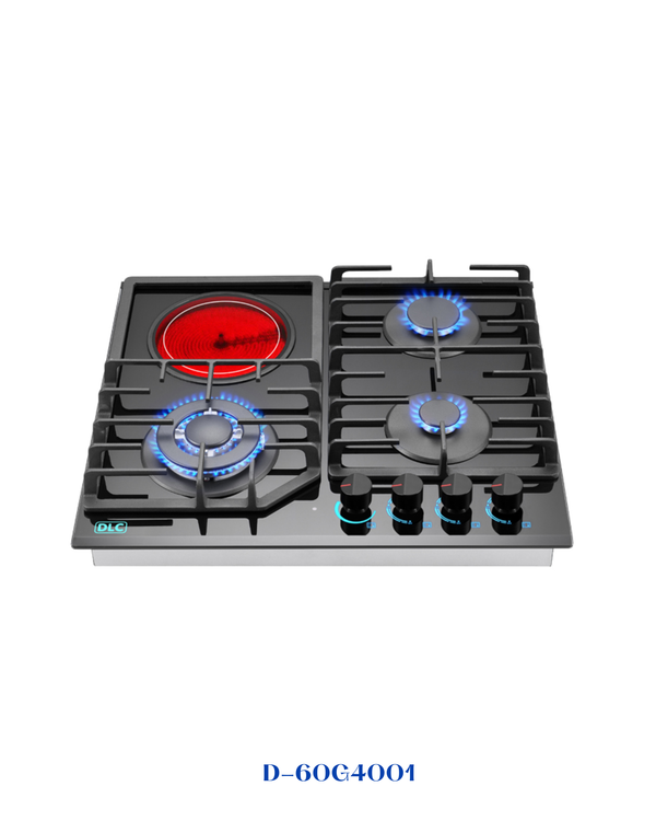 DLC Built-in Gas & Electric Hob 60cm