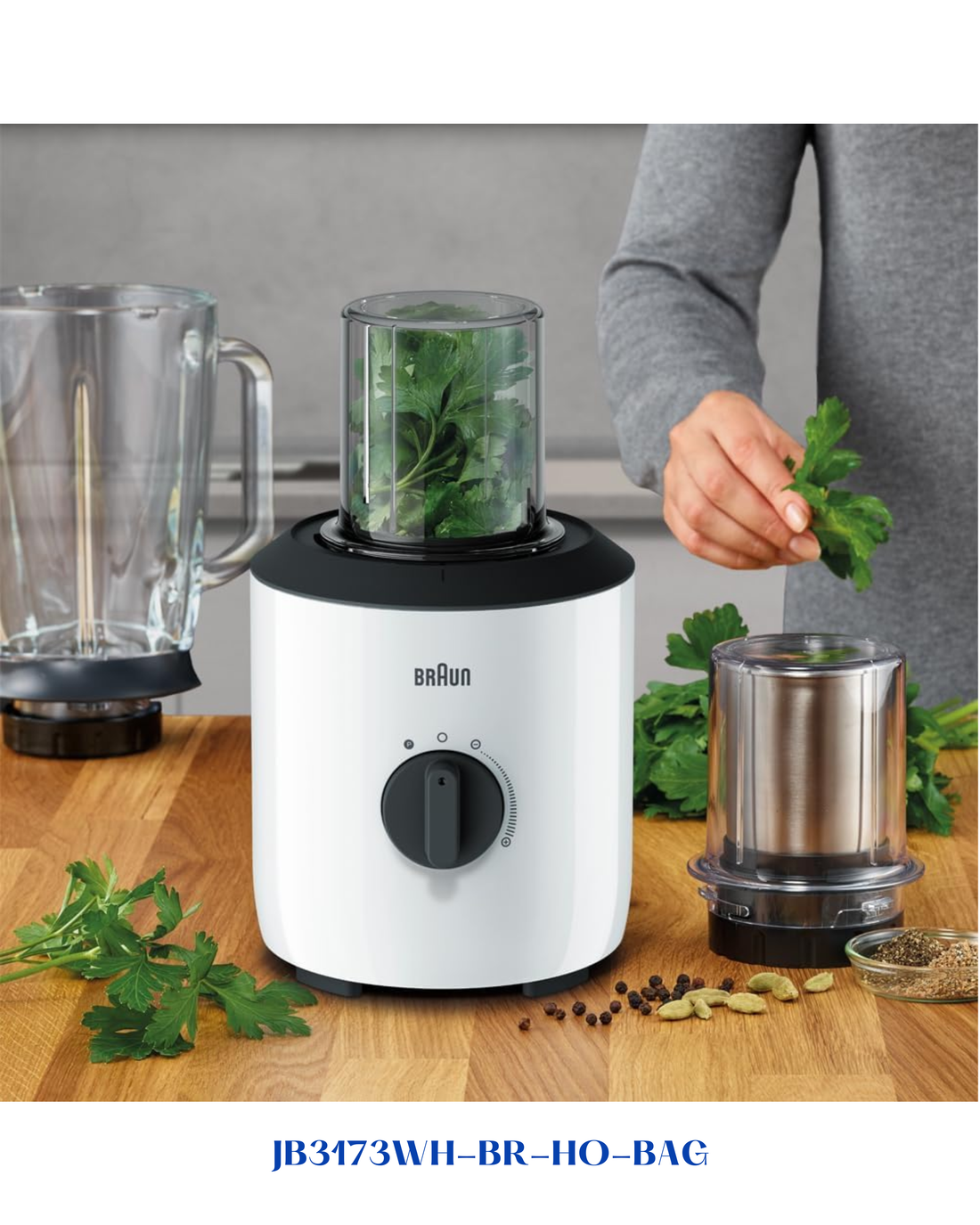 BRAUN POWERBLEND 3 JUG BLENDER 800W