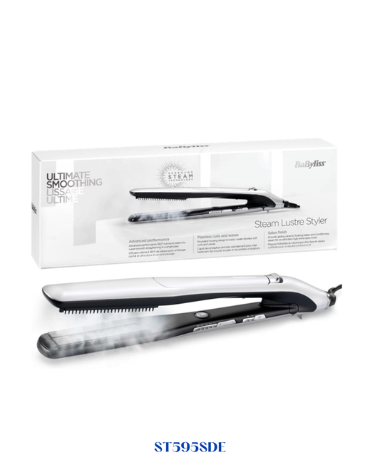 BaByliss Steam Lustre Professional Hair Straightener 56W