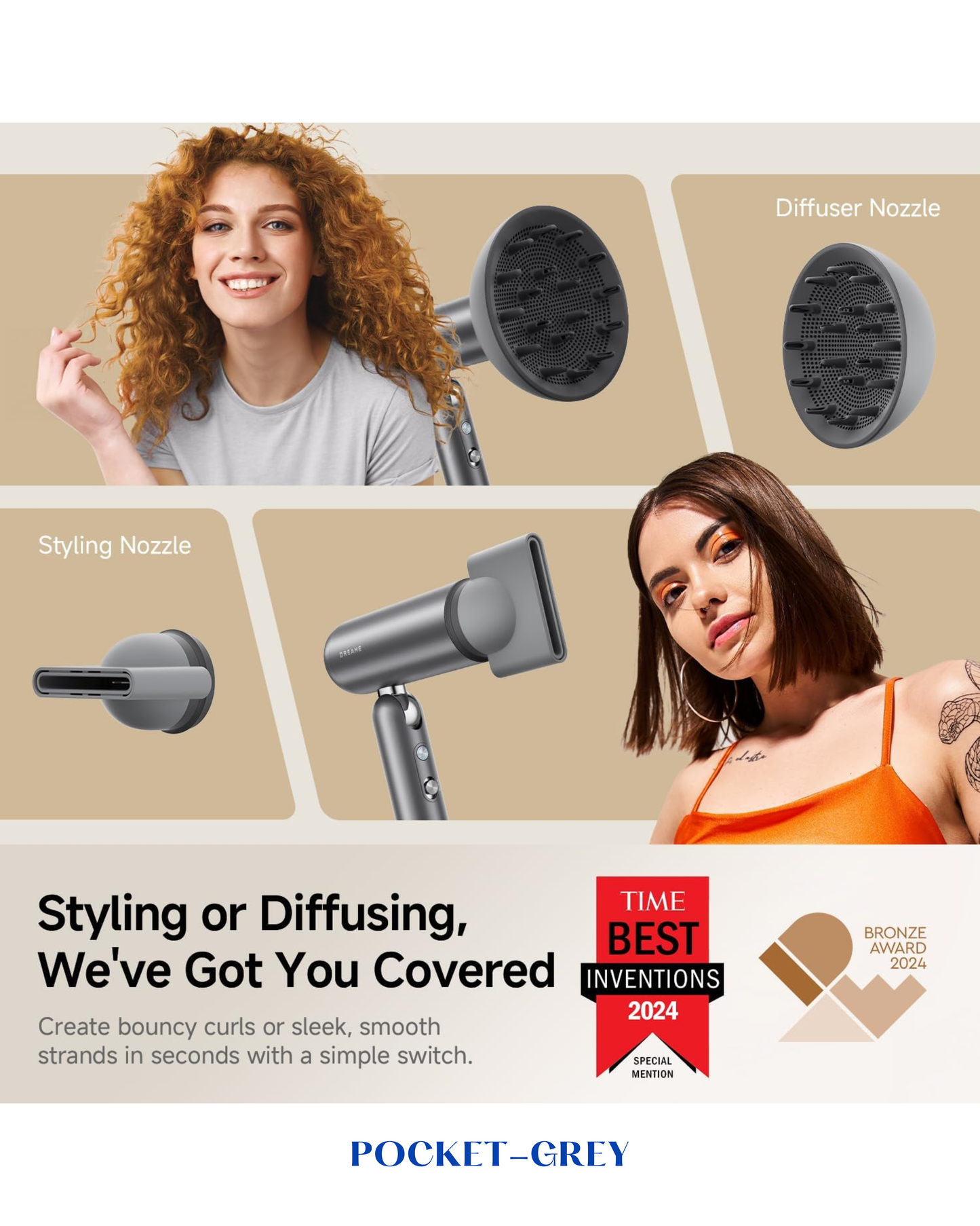 DREAME POCKET HIGH-SPEED HAIR DRYER 1300W