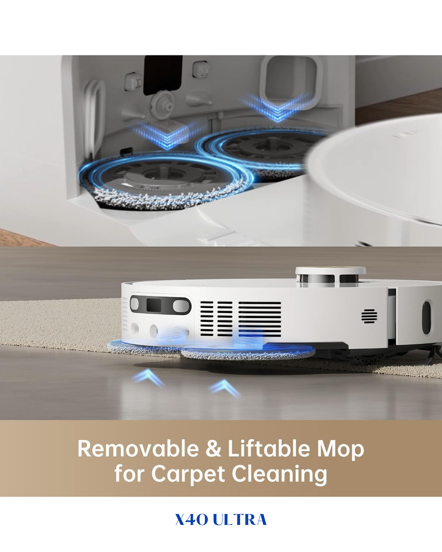 ​DREAME X40 ULTRA ROBOT VACUUM AND MOP – WHITE