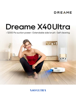 DREAME X40 ULTRA ROBOT VACUUM AND MOP – WHITE