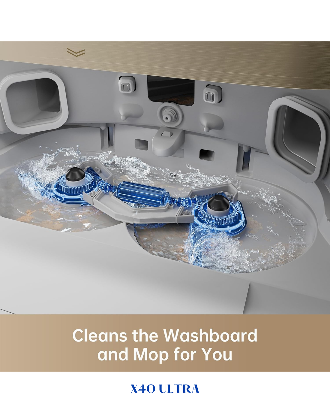 DREAME X40 ULTRA ROBOT VACUUM AND MOP – WHITE