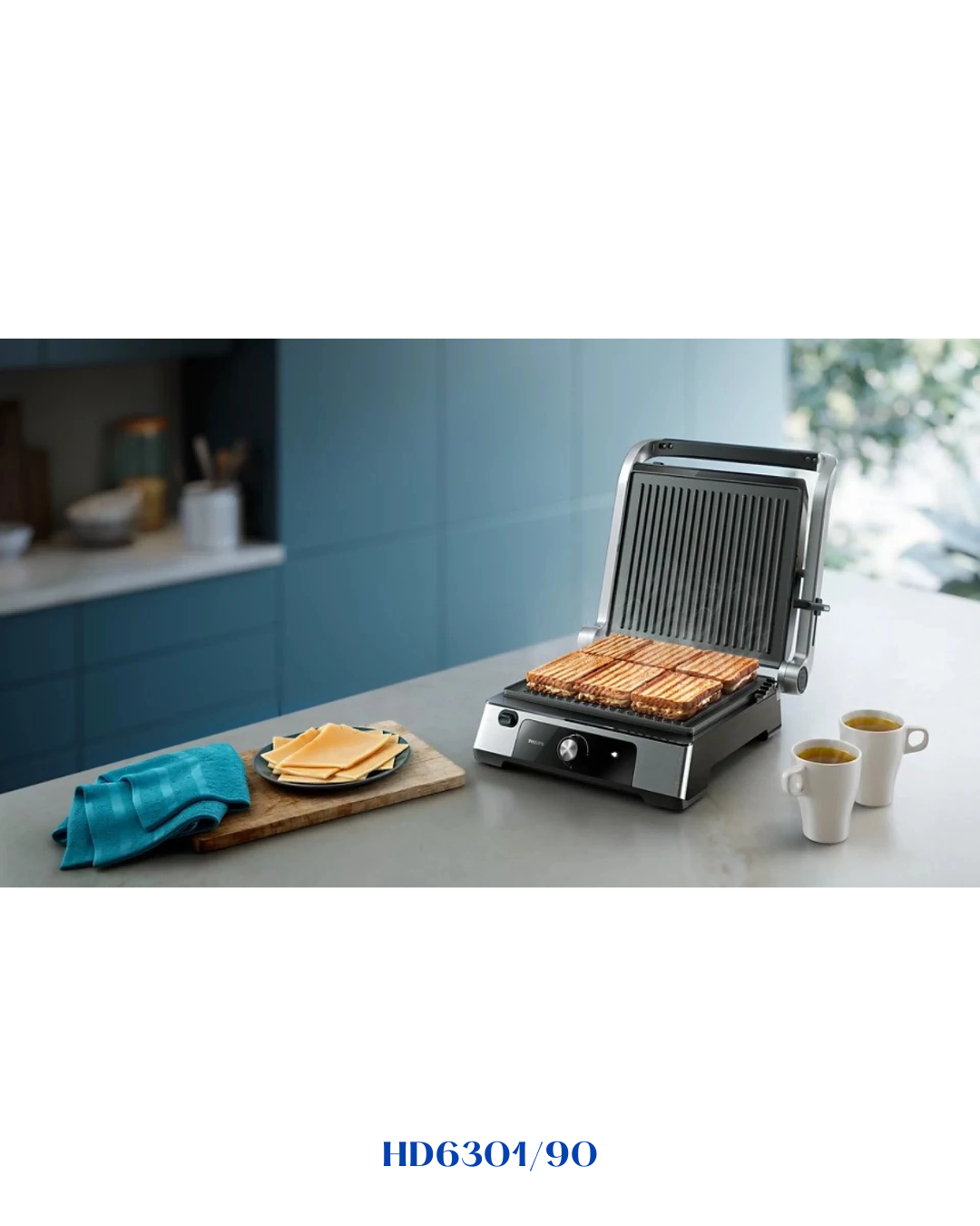 PHILIPS 5000 SERIES CONTACT GRILL HD6301/90