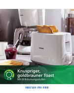 PHILIPS DAILY COLLECTION TOASTER 830W