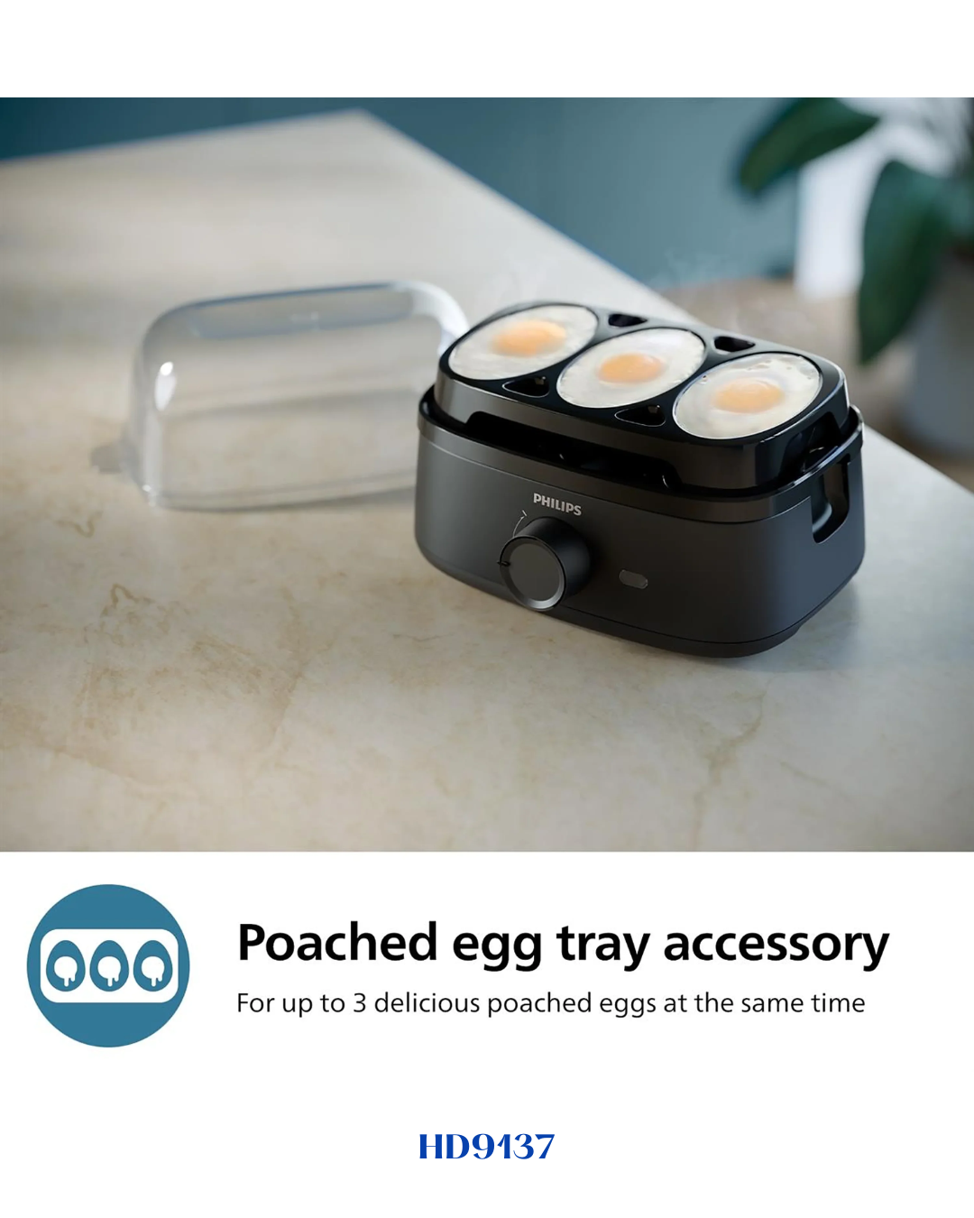 PHILIPS 3000 SERIES EGG COOKER 400W