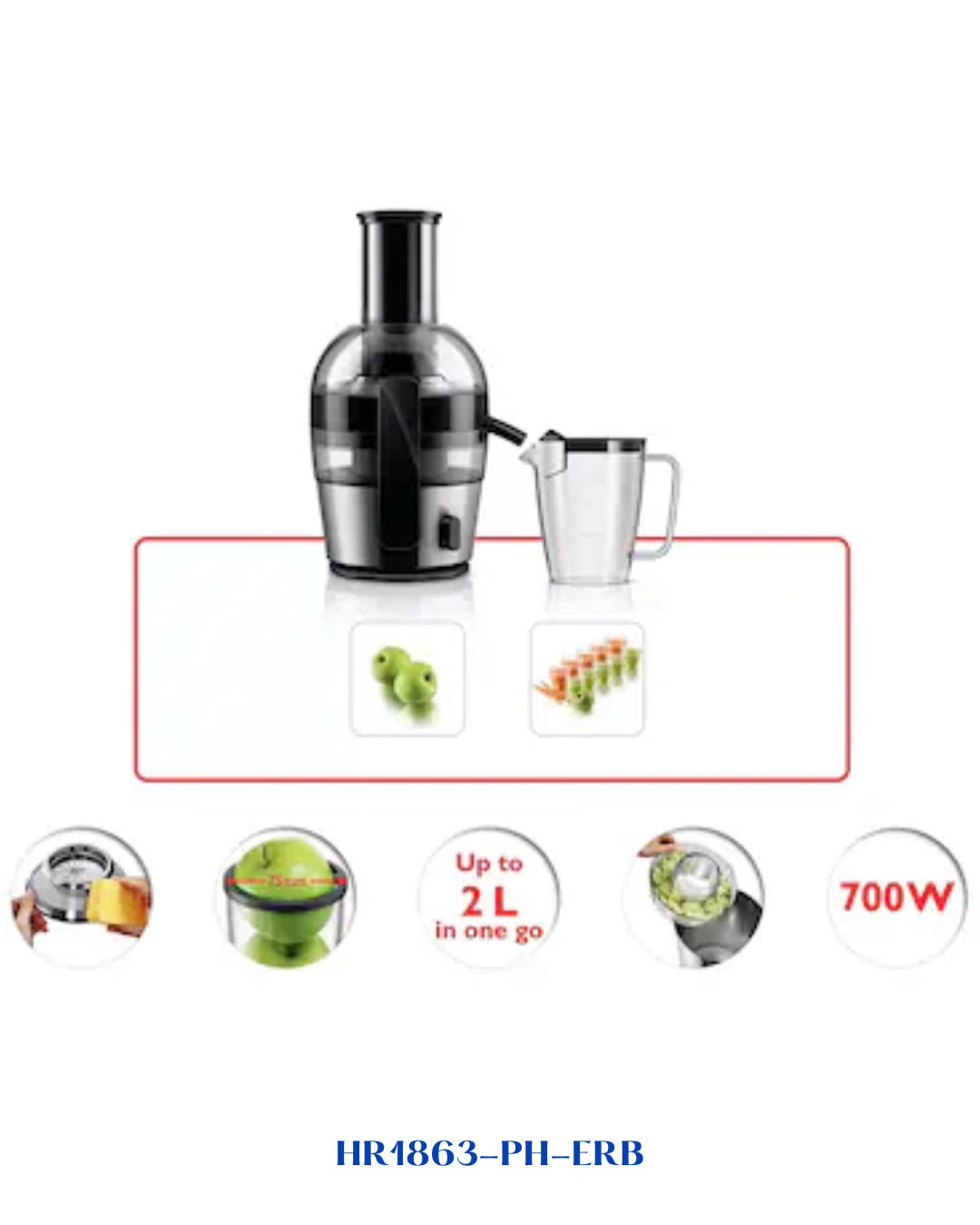 PHILIPS VIVA COLLECTION JUICER 800W