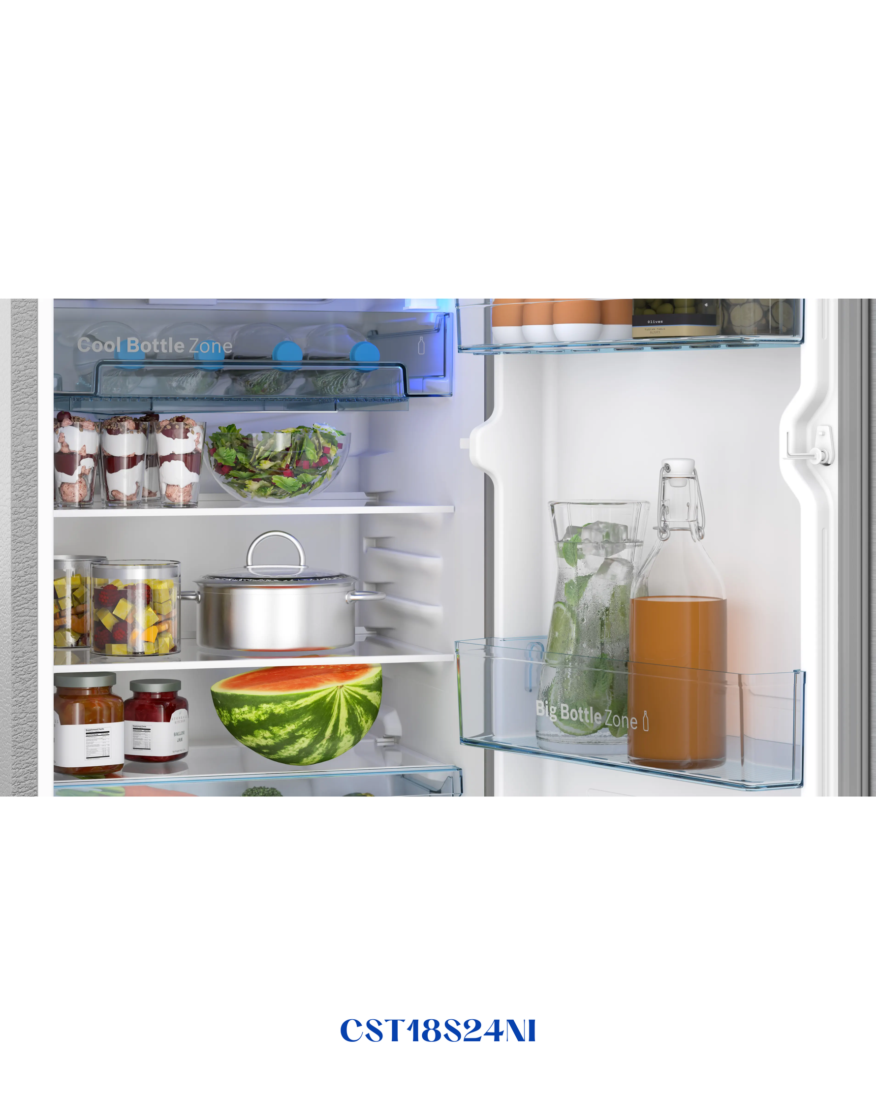 BOSCH Series 4 free-standing fridge 117.5 x 53.8cm
