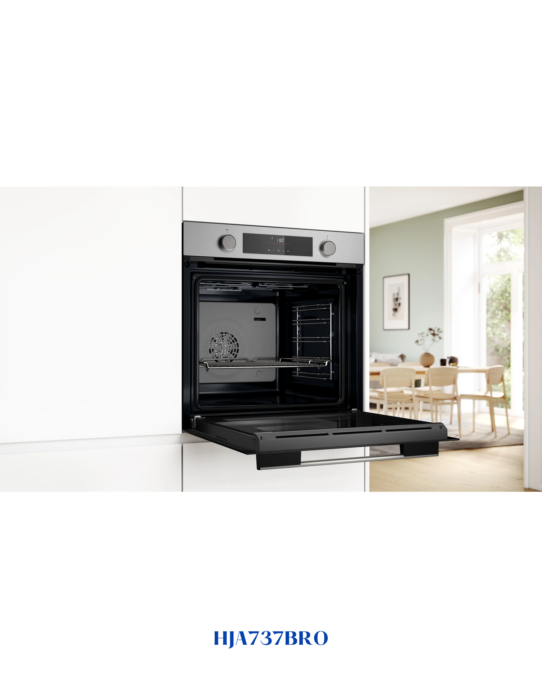 BOSCH SERIES 4 BUILT-IN OVEN 76L 60×60CM STAINLESS STEEL