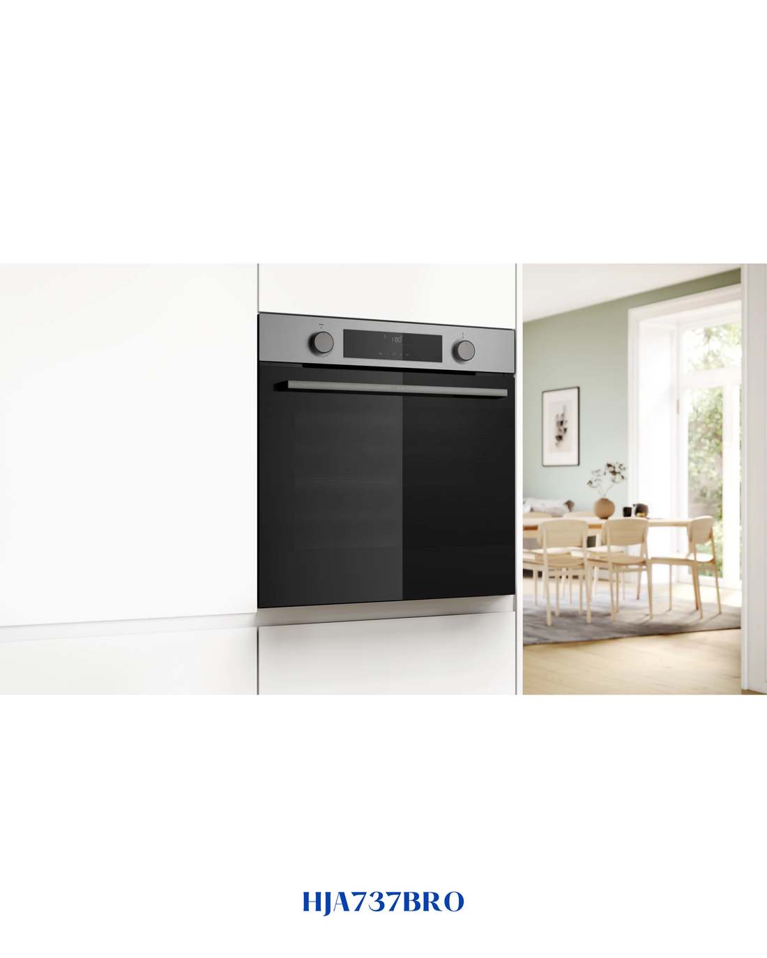 BOSCH SERIES 4 BUILT-IN OVEN 76L 60×60CM STAINLESS STEEL