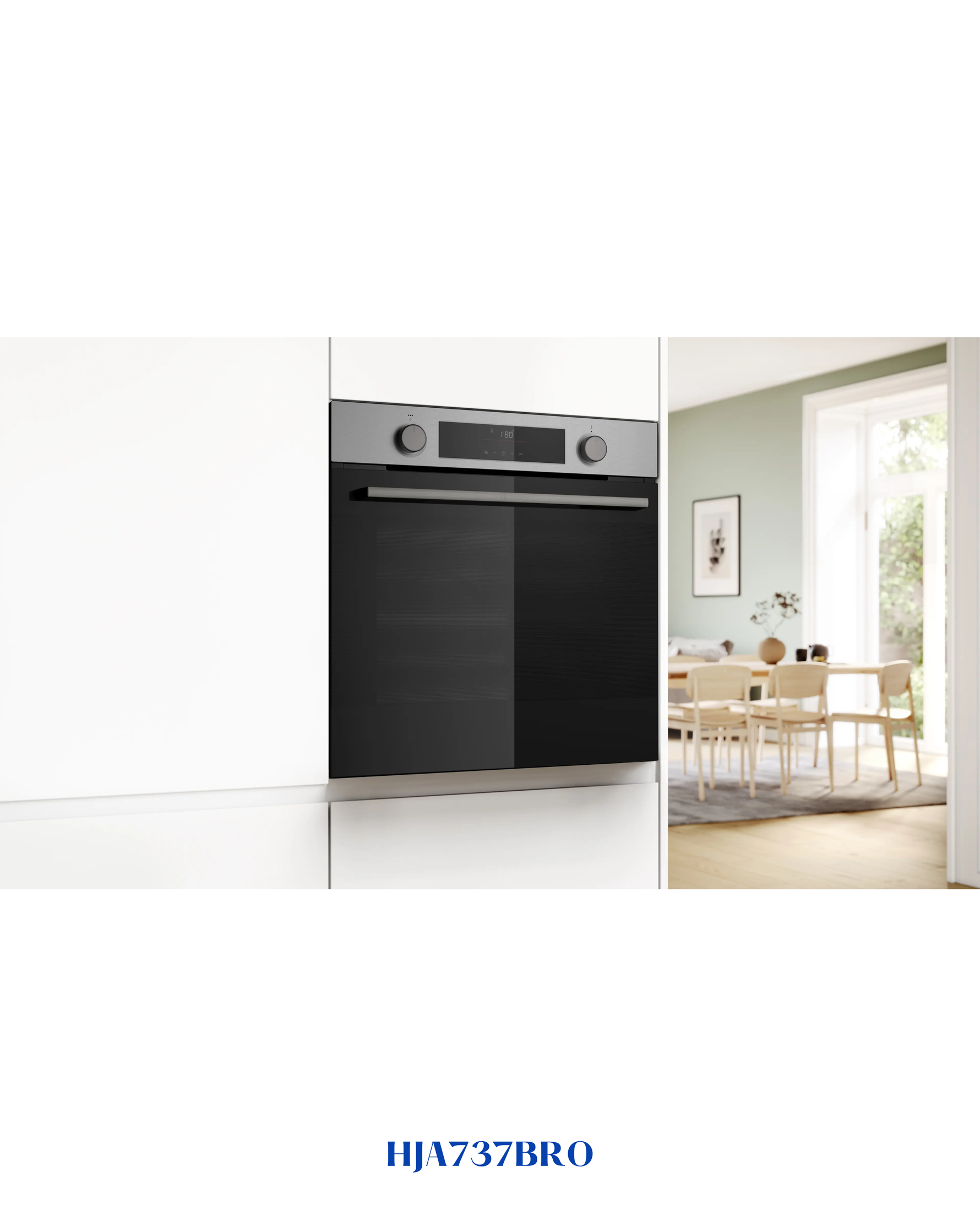 BOSCH SERIES 4 BUILT-IN OVEN 76L 60×60CM STAINLESS STEEL