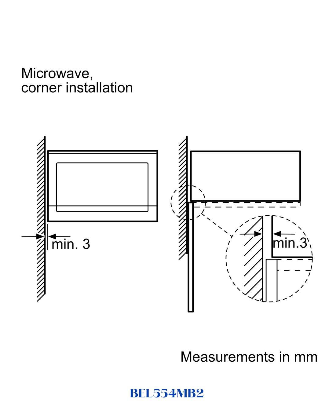 Bosch Built-in Microwave with Grill 900W 25L
