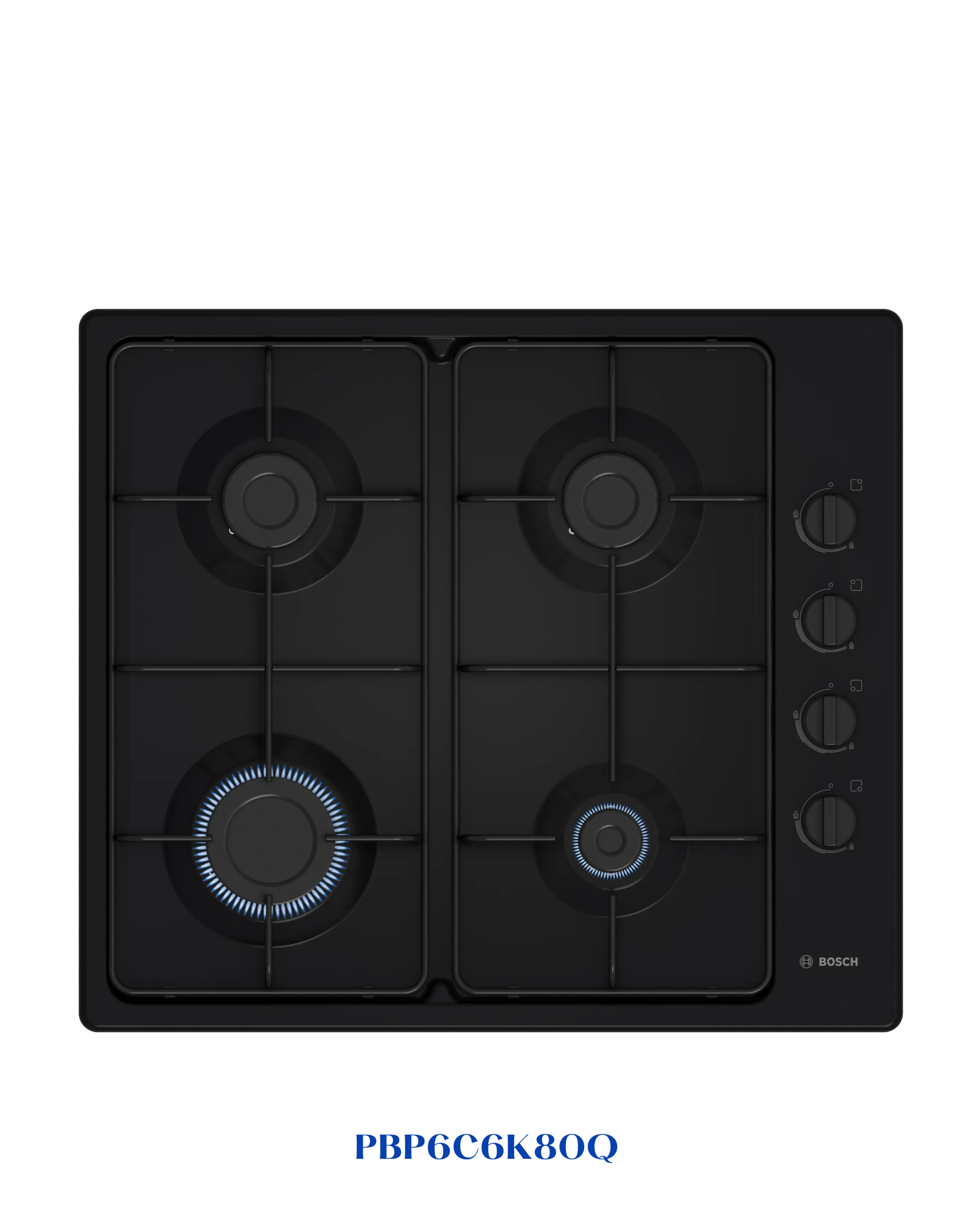 Bosch Series 2 Gas Hob 60 cm Enameled Steel Black