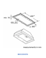 Bosch Series 2 Canopy Cooker Hood 53 cm Grey