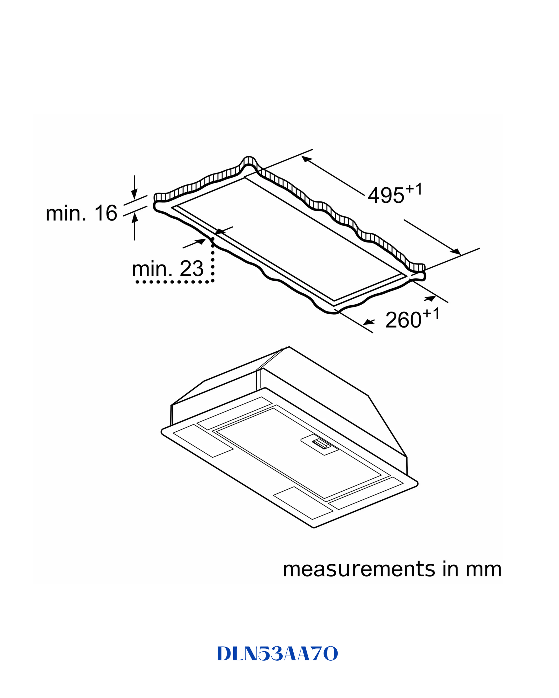 Bosch Series 2 Canopy Cooker Hood 53 cm Grey