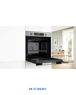 Bosch Series 4 Built-in Oven with Added Steam Function 60 × 60 cm Stainless Steel 3400W 76L