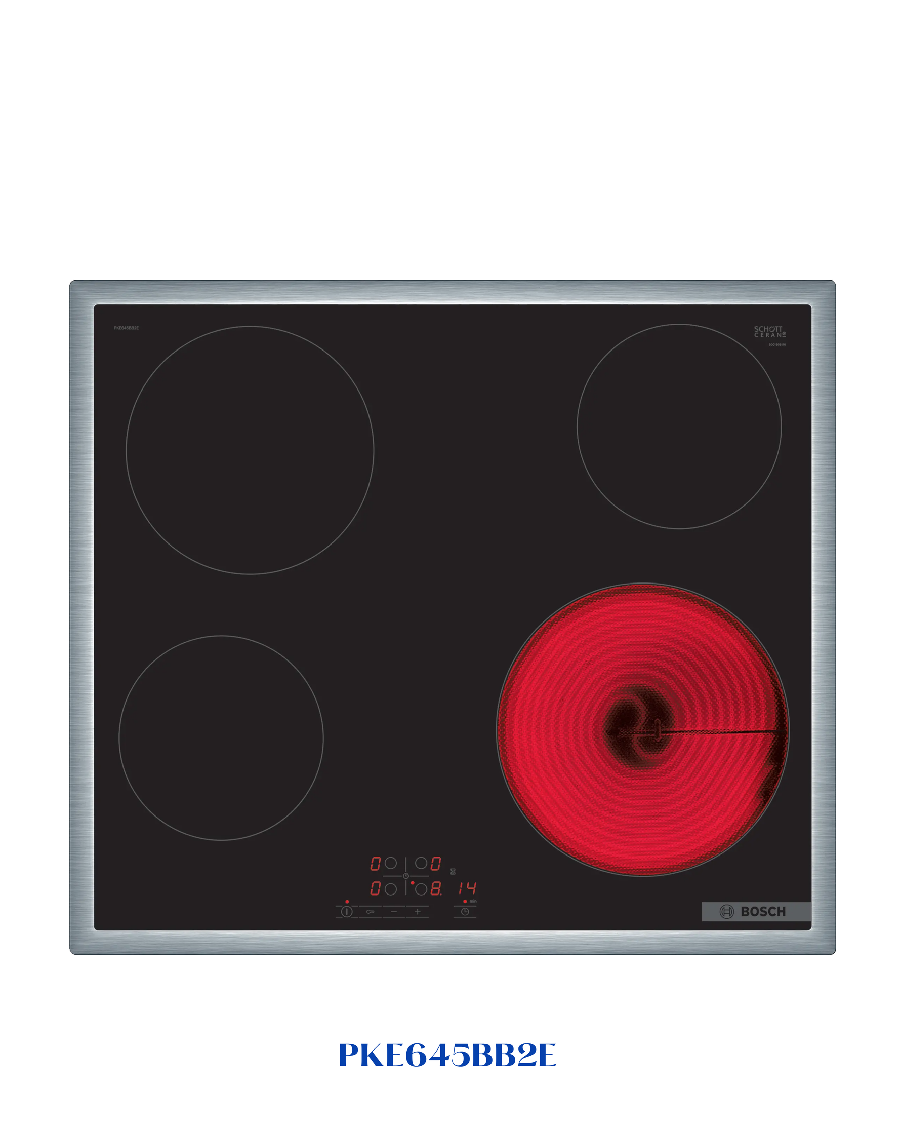 Bosch Series 4 Electric Hob 60 cm Surface Mount with Frame 6600W