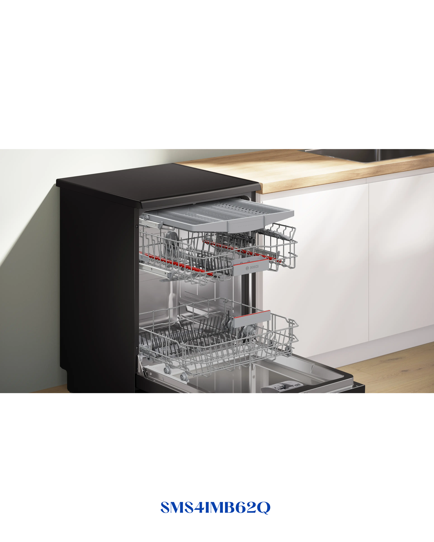 Bosch Series 4 free-standing dishwasher 60 cm Black