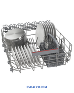 Bosch Series 4 Free-Standing Dishwasher 60 cm White 14 Place Setting