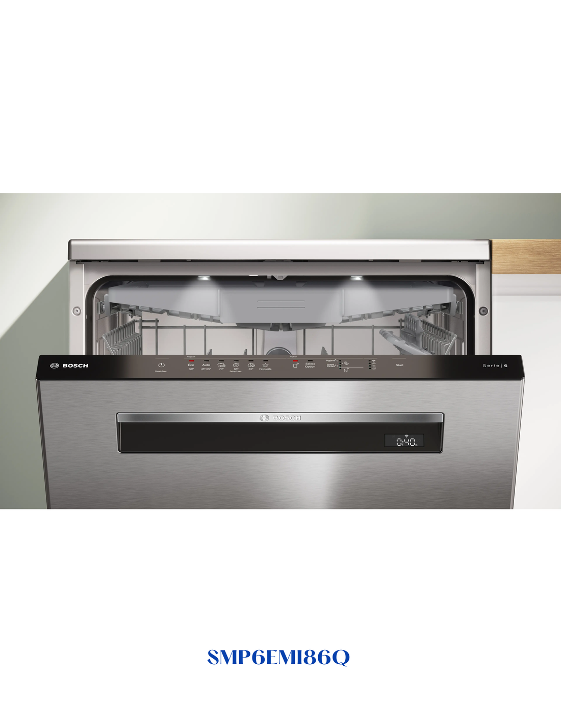 Bosch Series 6 Free-standing Dishwasher 60 cm Silver Inox 13 Place Settings