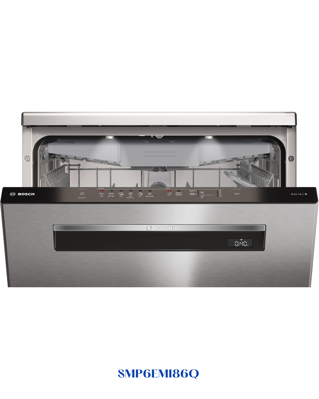 Bosch Series 6 Free-standing Dishwasher 60 cm Silver Inox 13 Place Settings