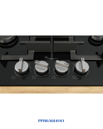 Bosch Series 6 Gas Hob 60 cm Tempered Glass, Black 8kW