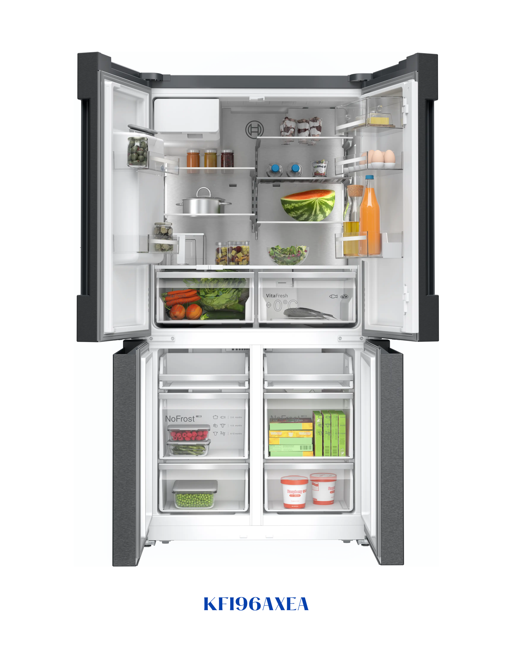 Bosch Series 6 French Door Bottom Freezer, Multi Door 574L