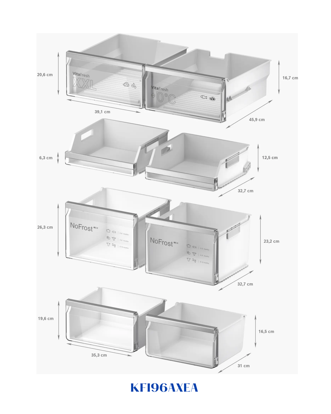 Bosch Series 6 French Door Bottom Freezer, Multi Door 574L