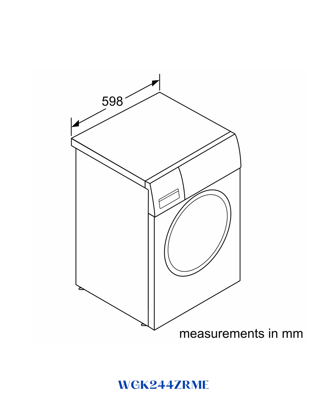 Bosch Series 6 Washing Machine, Frontloader Fullsize 9 kg 1400 rpm
