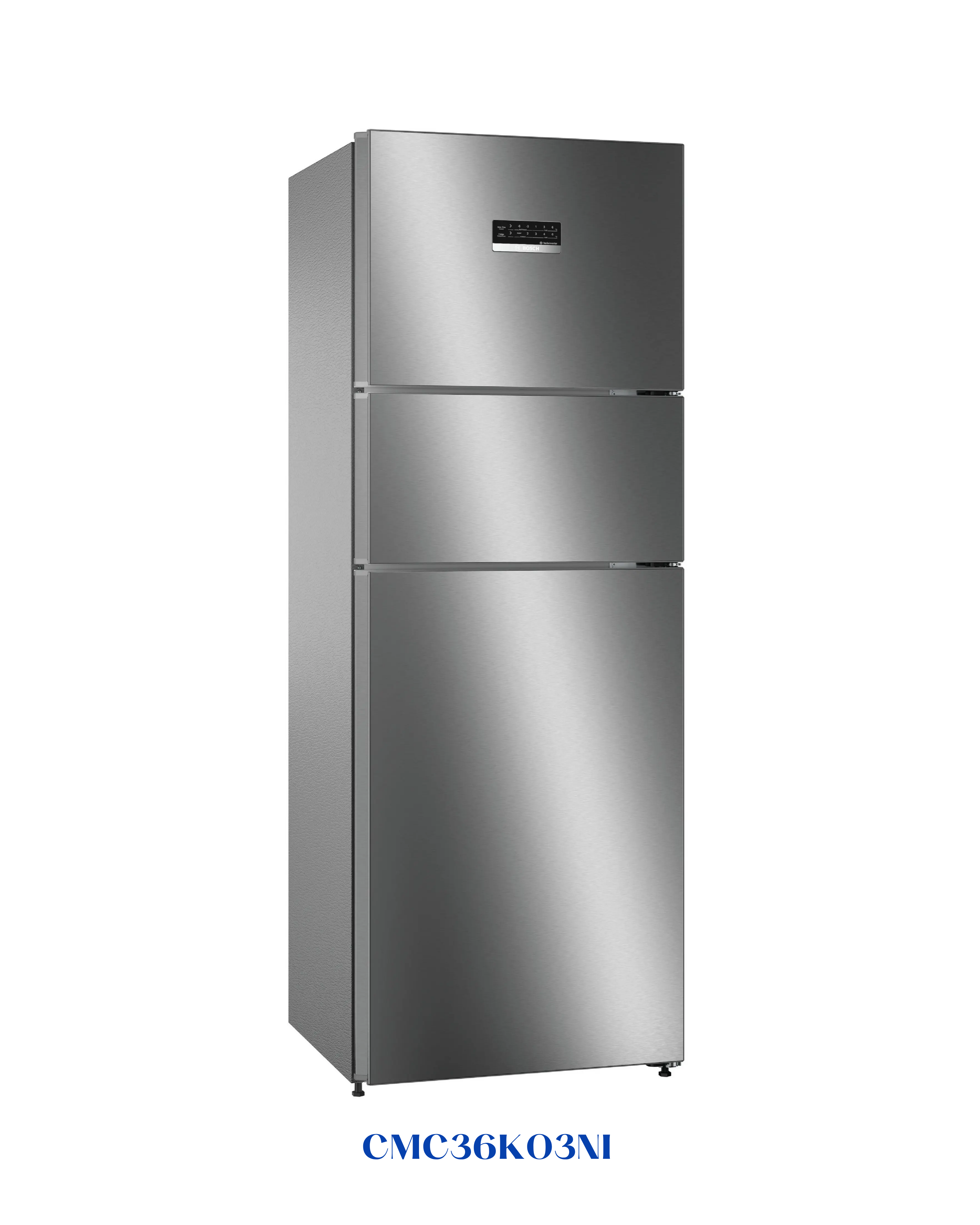 Bosch Series 4 Free-standing Triple Door Fridge-Freezer 335L