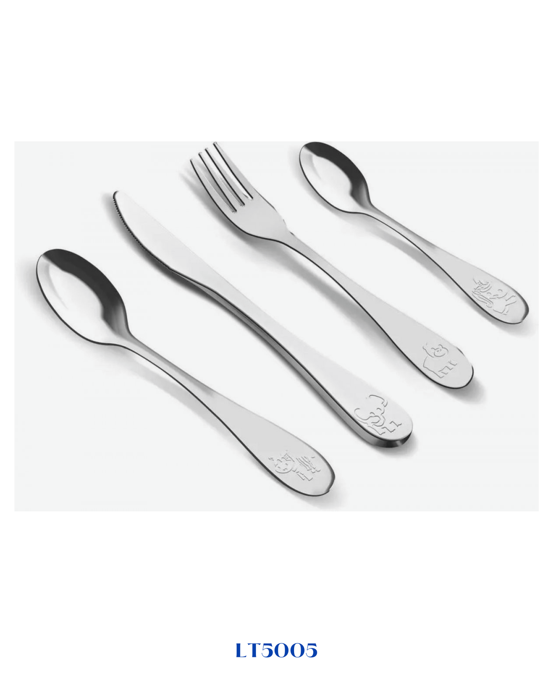 LAMART CHILDREN'S CUTLERY SET ZOO 4PCS