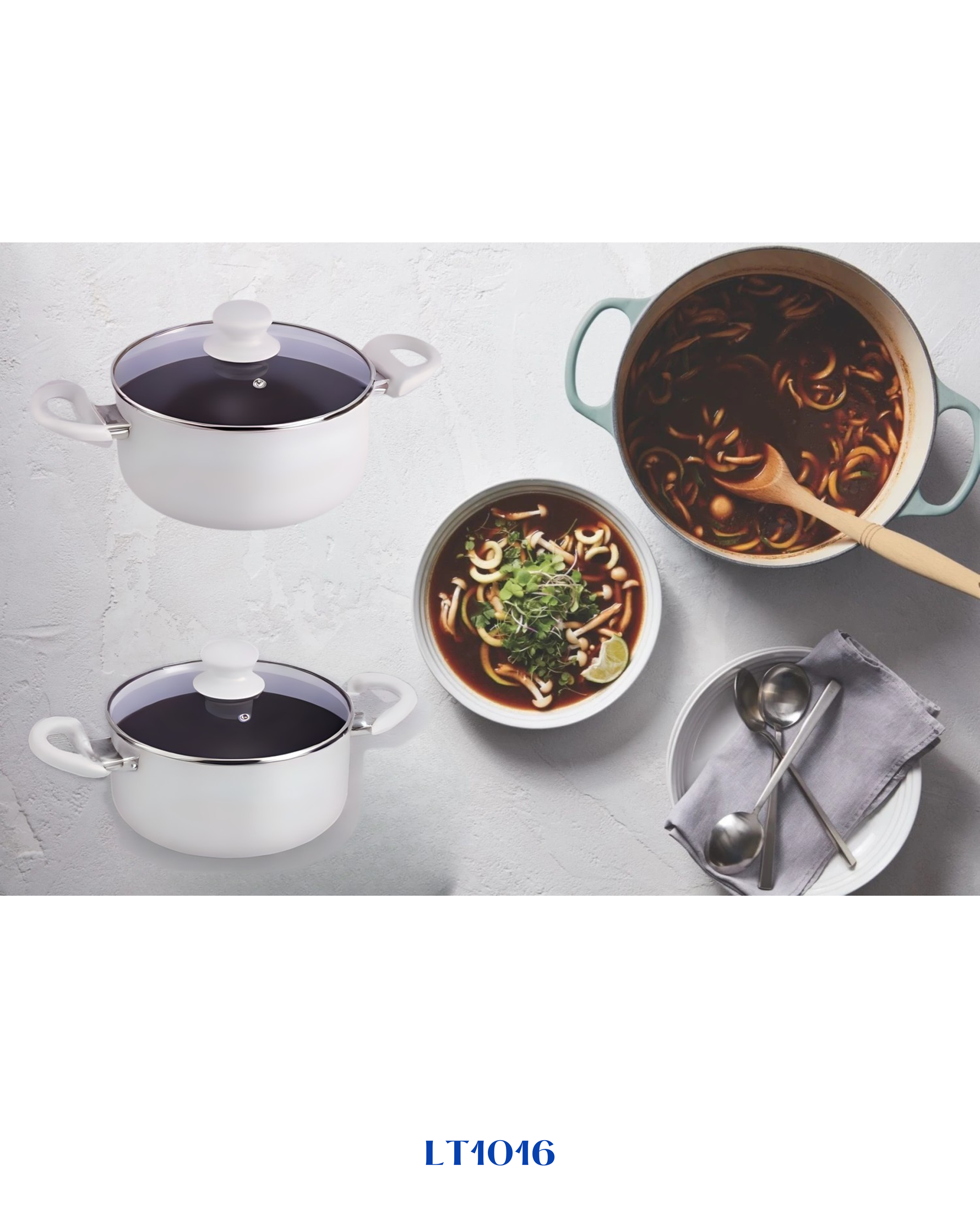 LAMART NON-STICK CASSEROLE WITH LID 20 CM 2.7L