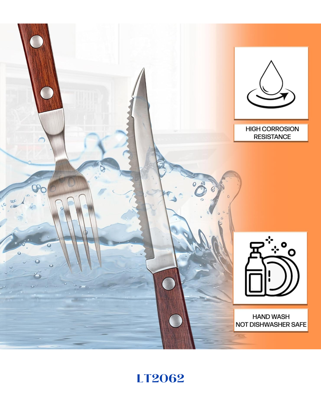 LAMART PIECE STEAK CUTLERY SET