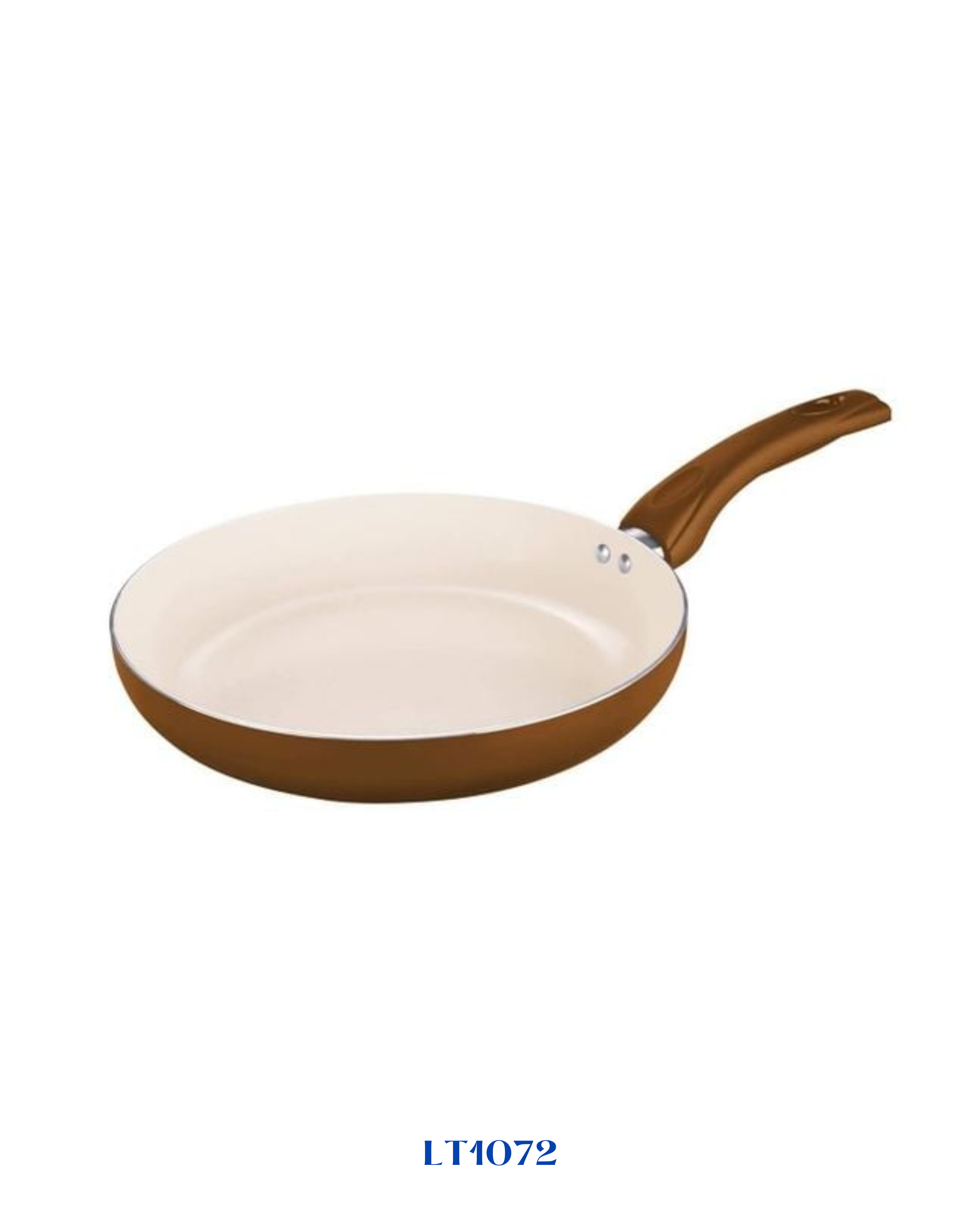LAMART CERAMIC NON-STICK FRYPAN,BROWN  28 CM